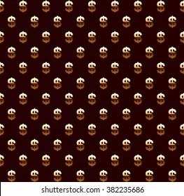 Dollar Seamless Pattern Background. Vector