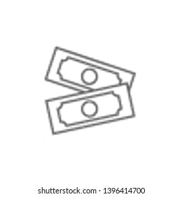 Dollar, shop icon. Element of trade mall icon. Thin line icon for website design and development, app development. Premium icon