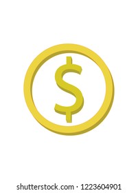 Dollar sign 3D