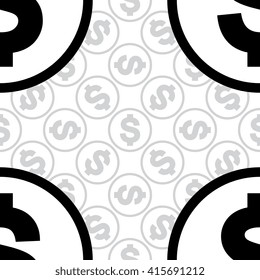 dollar sign background black modern monochrome trendy seamless simple