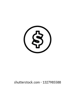 Dollar Sign -  Black