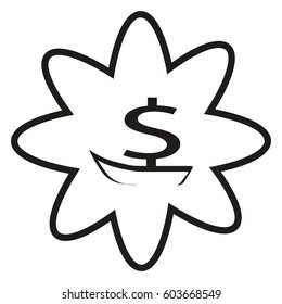dollar sign, boat, icon