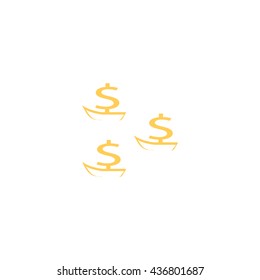 dollar sign boats icon