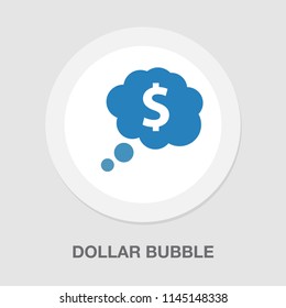 Dollar Sign With Bubble Symbol - Banking Concept