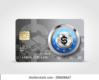 Dollar sign - credit card concept