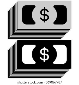 Dollar sign.
Graphical representation of the currency symbol, simple, symbolic image.