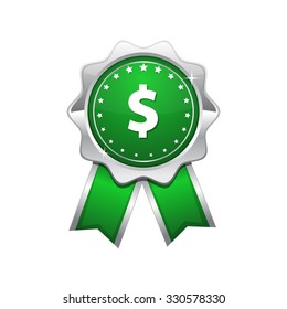 Dollar Sign Green Vector Icon Design