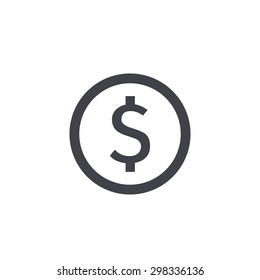 dollar sign icon - Shutterstock ID 298336136