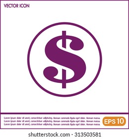 Dollar sign icon