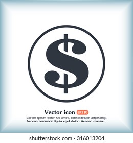 Dollar sign icon
