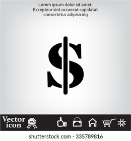 Dollar sign icon