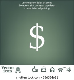 Dollar sign icon