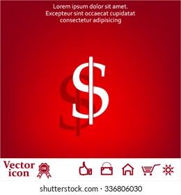 Dollar sign icon