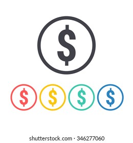 Dollar sign icon