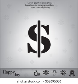 Dollar sign icon