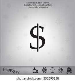 Dollar sign icon