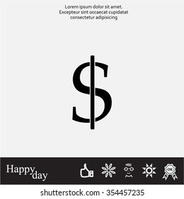 Dollar sign icon