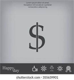 Dollar sign icon