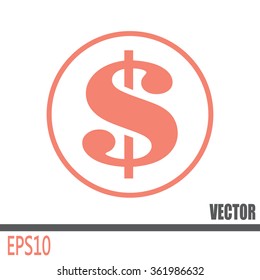Dollar sign icon