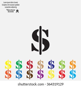 Dollar sign icon