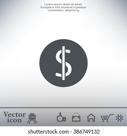 Dollar sign icon