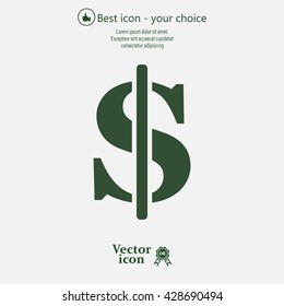 Dollar sign icon