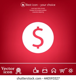 Dollar sign icon