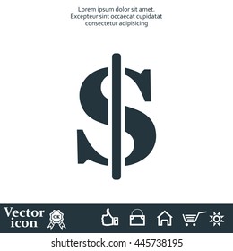 Dollar sign icon