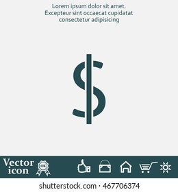 Dollar sign icon