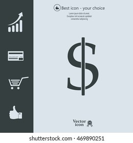 Dollar sign icon
