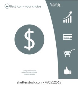Dollar sign icon