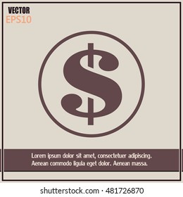 Dollar sign icon