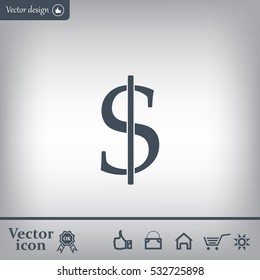 Dollar sign icon