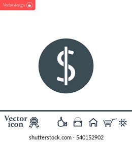 Dollar sign icon