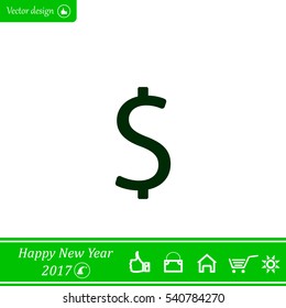 Dollar sign icon
