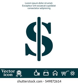 Dollar sign icon