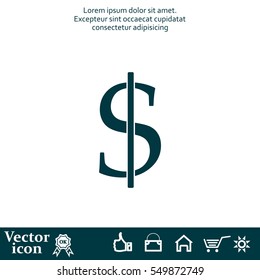 Dollar sign icon