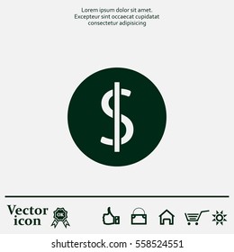Dollar sign icon