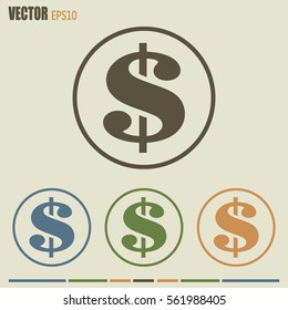 Dollar sign icon