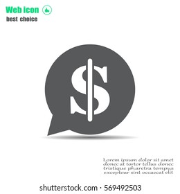 Dollar sign icon