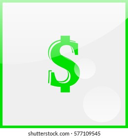 Dollar sign icon.