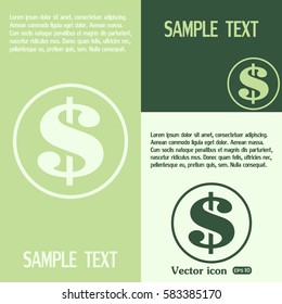 Dollar sign icon