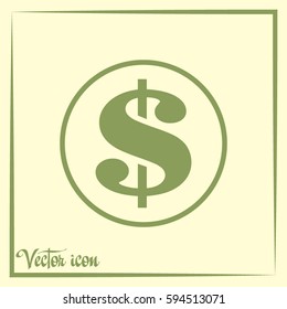 Dollar sign icon