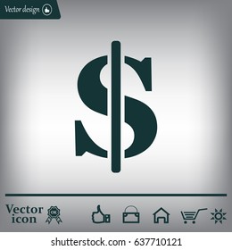Dollar sign icon