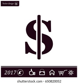 Dollar sign icon