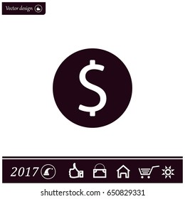 Dollar sign icon