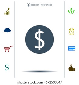 Dollar sign icon
