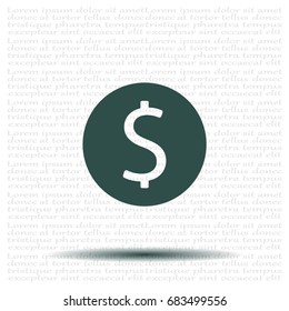Dollar sign icon