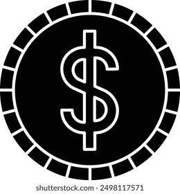 Dollar Sign Icon for Currency and Financial Representations