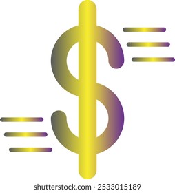 Diseño de icono de signo de dólar para el Uso comercial personal